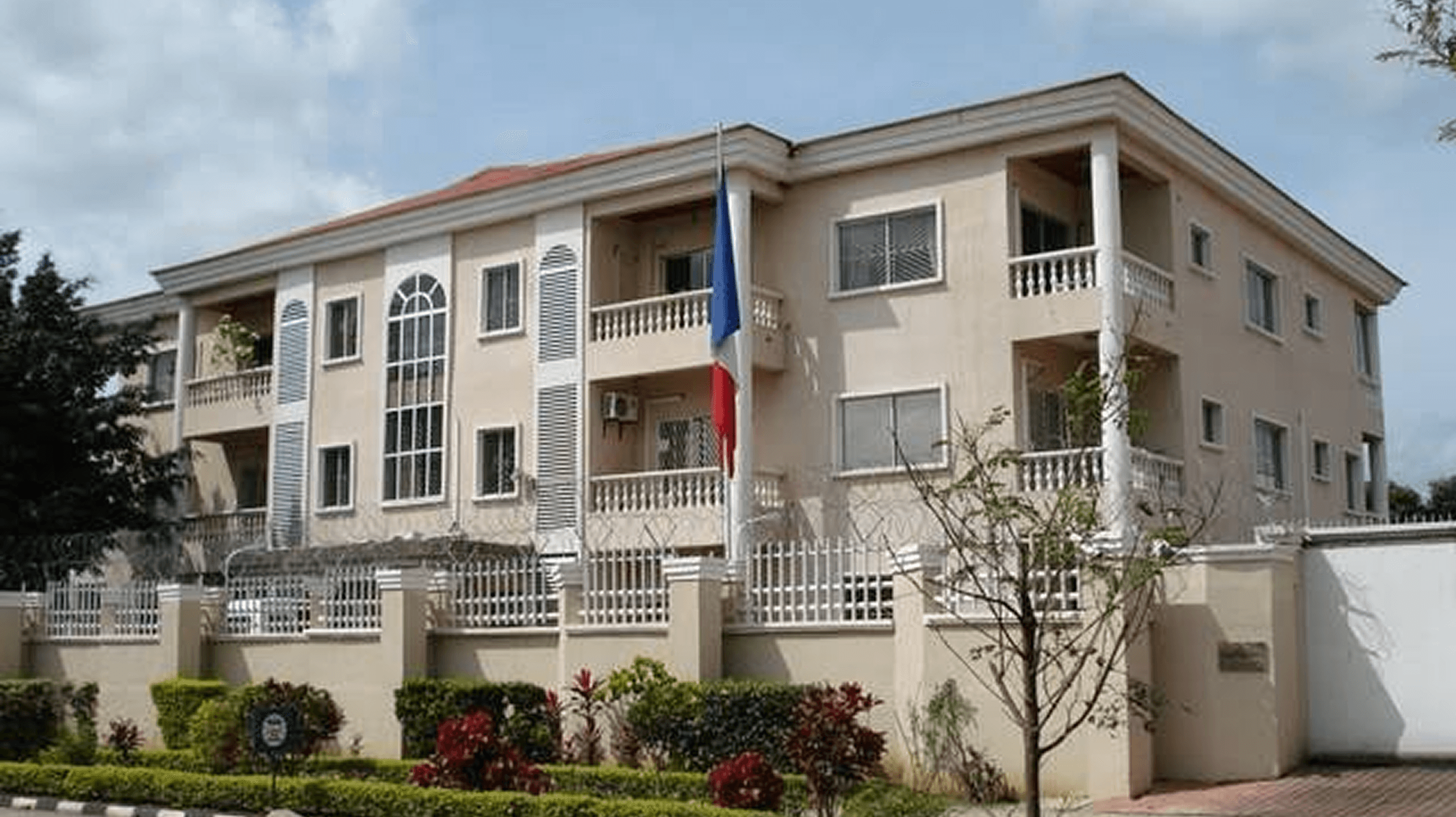 Construction works at the Embassy of France
